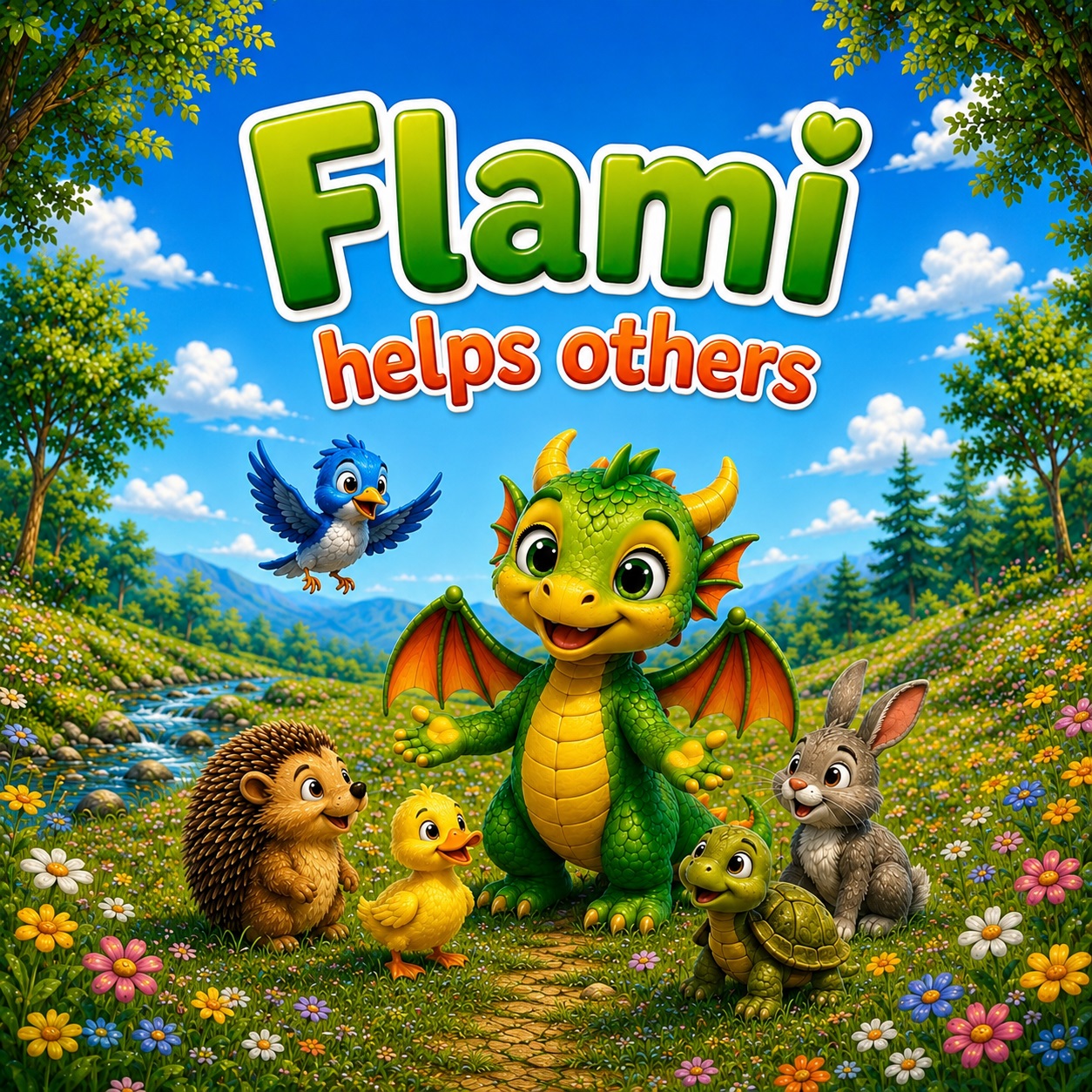 Flami helps others