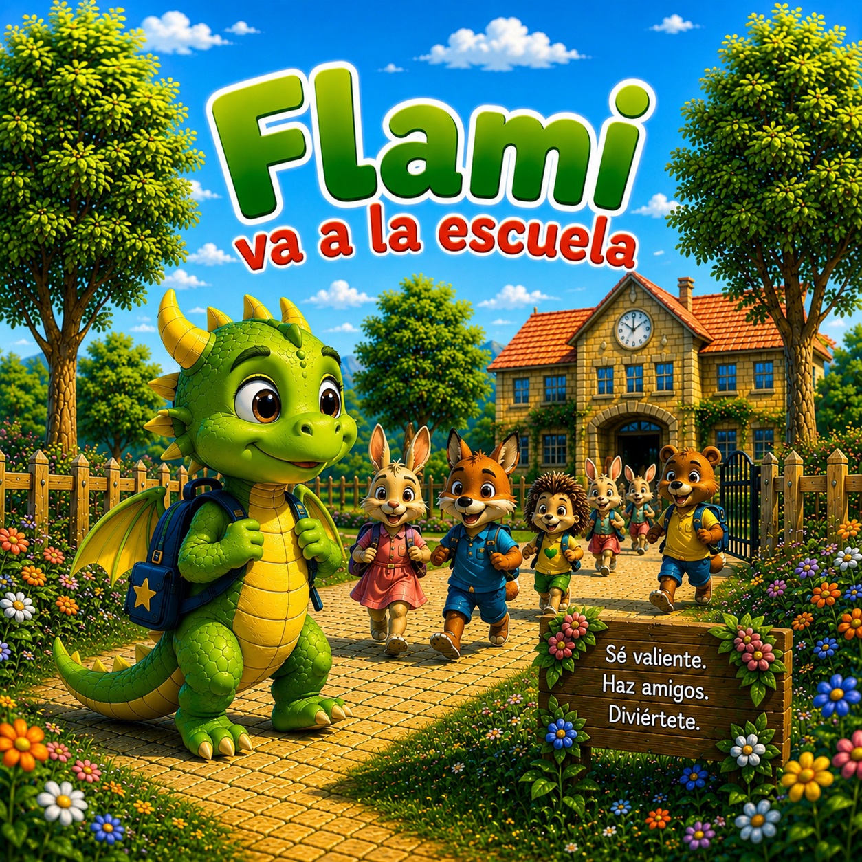 Flami va a la escuela