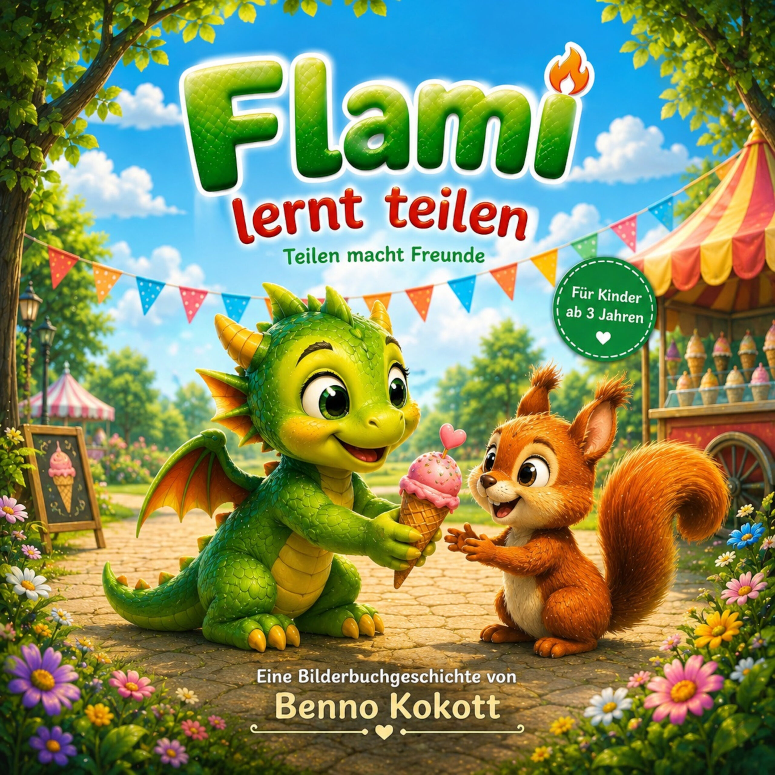 Flami lernt teilen Buchcover