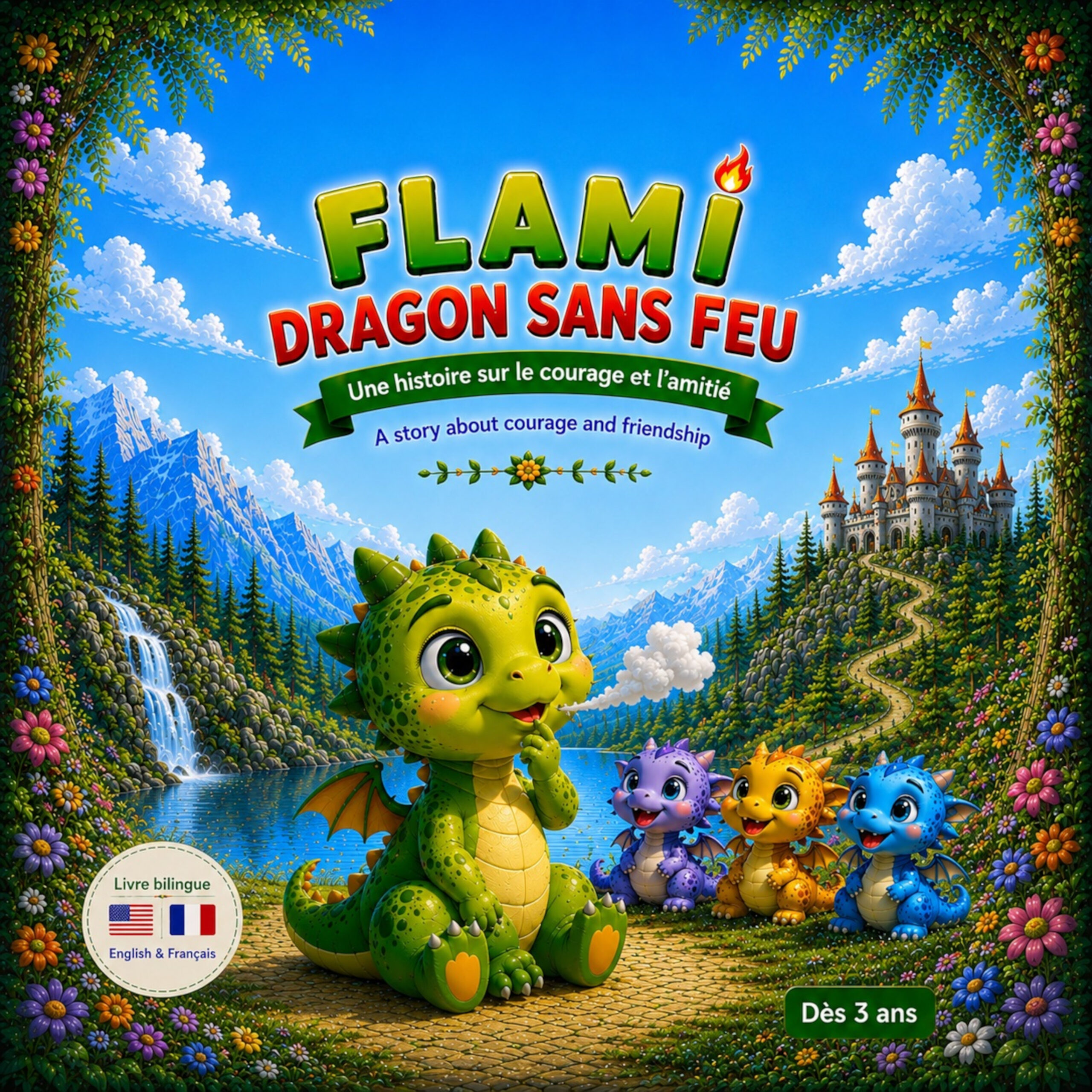 Flami sans feu – Français–English
